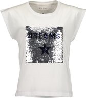 Blue Seven Meisjes T-shirt - wit - Maat 152
