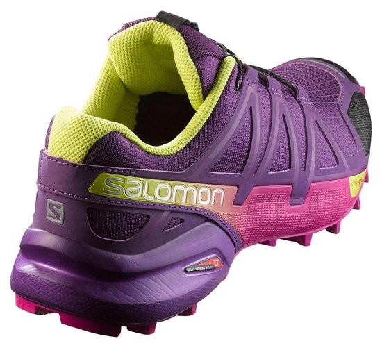 Salomon Speedcross 4 Loopschoenen - Maat 38 - Vrouwen - paars/roze/geel |  bol.com