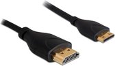 DeLOCK Câble HDMI / HDMI HDMI 1 m HDMI Type A (Standard) HDMI Type C (Mini) Noir