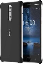 Nokia 8 Soft Touch Case - Zwart