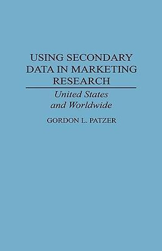 Using Secondary Data in Marketing Research - cover