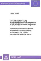 Investitionsfoerderung Mittelstaendischer Unternehmen in Strukturschwachen Regionen