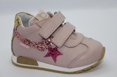 Balducci baby sneaker klittenband - roze - kleurige glitters - leer - maat 21