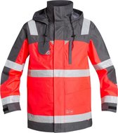 FE Engel Parka Jas EN 20471 1000-928 - Rood/Grijs 4725 - 3XL