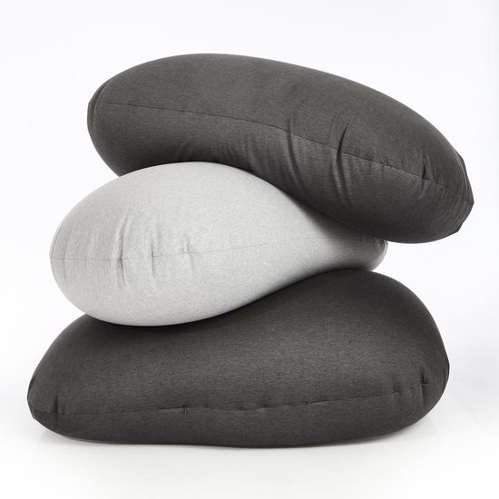 Lumaland - Zitzak Flexi Comfort - Beanbag - Verschillende maten - 155 x 100 cm - LARGE - Lichtgrijs