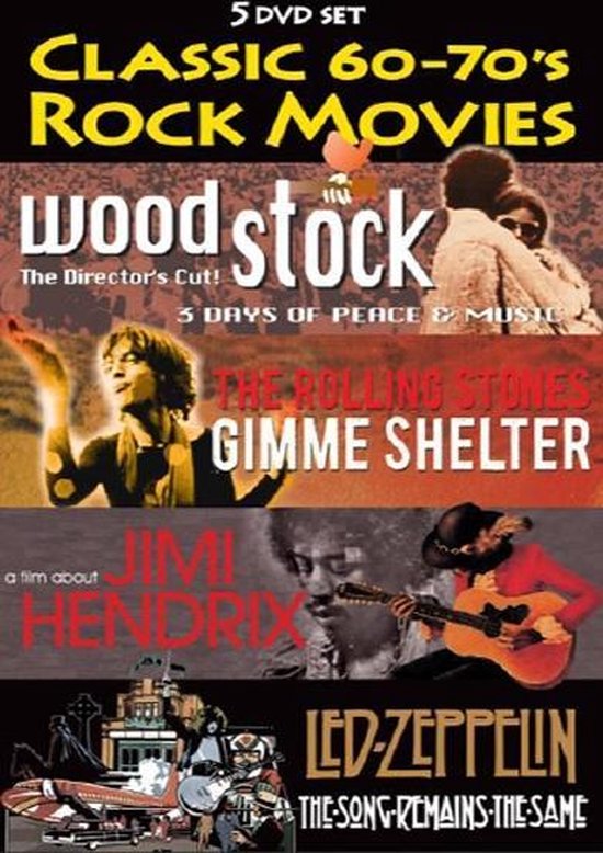 Cover van de film 'Classic ‘60-‘70 Rock Movies'