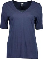 Blue Seven dames shirt donkerblauw - maat 3XL