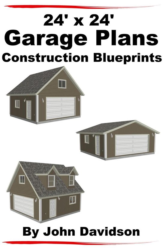 Foto: Plans and blueprints how to build 24 x 24 garage plans construction blueprints