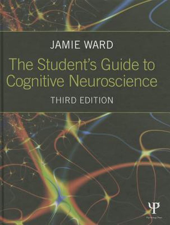 La couverture de "The Student's Guide to Cognitive Neuroscience" (troisième édition) avec une image abstraite de neurones.