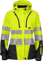 Projob 6423 Dames Softshell jas Geel/Zwart maat XS