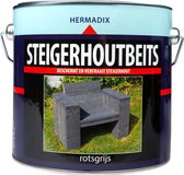 Hermadix Steigerhoutbeits - 2,5 liter - Rots Grijs