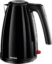 Petra WK 551.07 1liter 1630 Watt waterkoker Bologna zwart