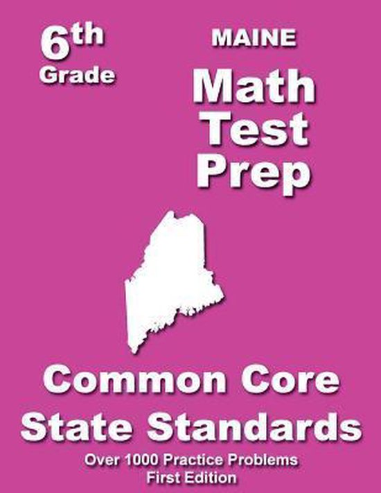 Maine 6th Grade Math Test Prep - cover
