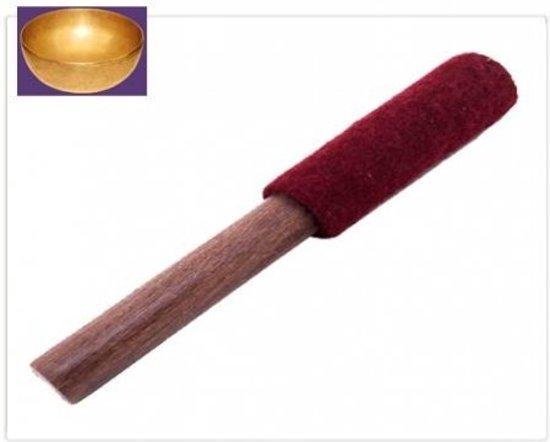 Aanstrijkhout middel metalen klankschalen - 20 cm - 100 g - korting - M