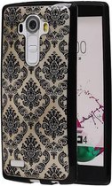 TPU Paleis 3D Back Cover voor LG G4 Zwart