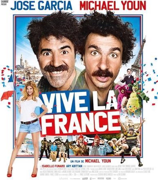 Film affiche met Jose Garcia en Michael Youn, tekst: Vive la France.