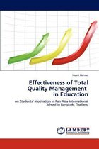 Effectiveness of Total Quality Management in Education