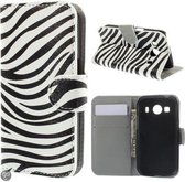 Zebra agenda wallet hoesje Samsung Galaxy Ace 4 G357FZ