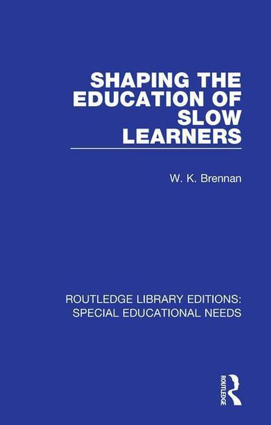 Routledge Library Editions: Special Educational Needs - Shap ... - cover
