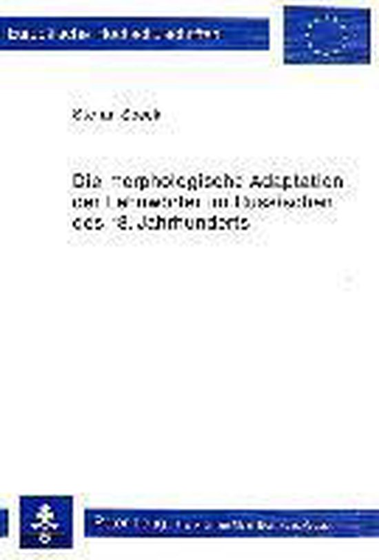 Die morphologische Adaptation der Lehnwörter im Russischen  ... - cover