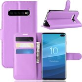 Book Case - Samsung Galaxy S10 Plus Hoesje - Paars