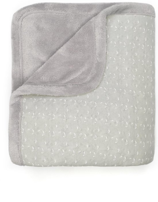 Snoozebaby Wiegdeken Lovely Grey (75 x 100cm)