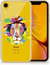 Geschikt voor iPhone Xr TPU-siliconen Hoesje Lion Color