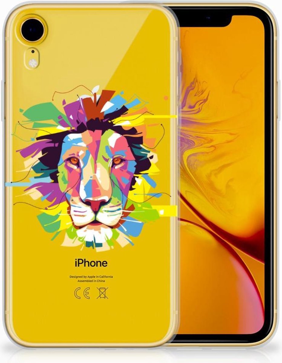 Apple iPhone Xr Telefoonhoesje met Naam Lion Color