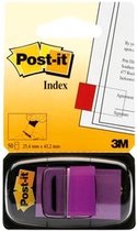 Indextabs 3m post-it 6808 25mm paars | Set a 50 stuk | 12 stuks