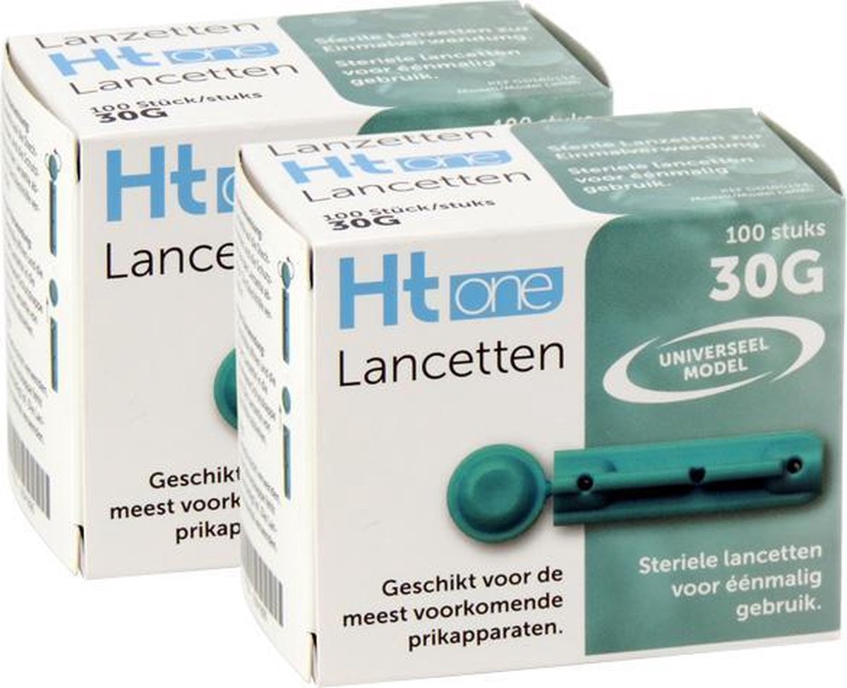 Goedkoopste Lancetten HT One, 30G, per 2 x 100 stuks – extra dunne naald