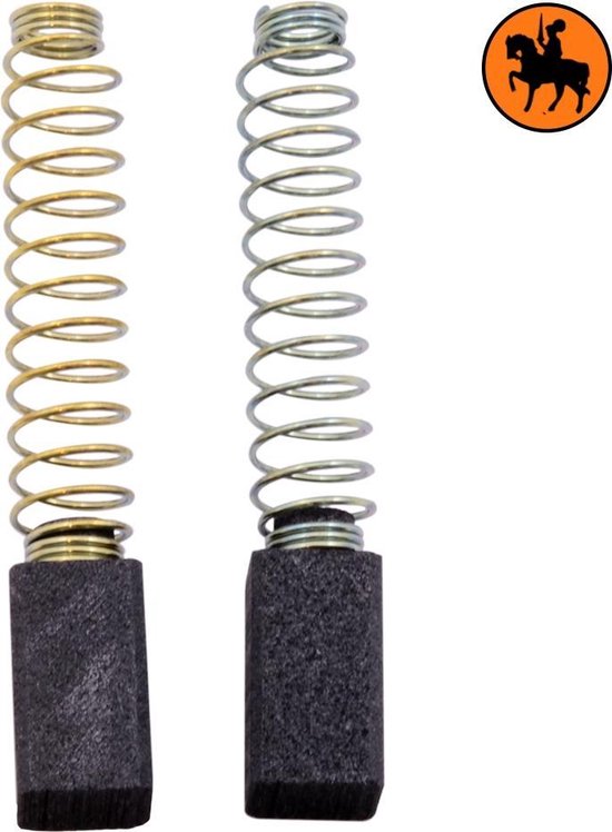Jeu de balais de charbon pour taille-haie Black & Decker DNJ452 - 6.3x6.3x11mm