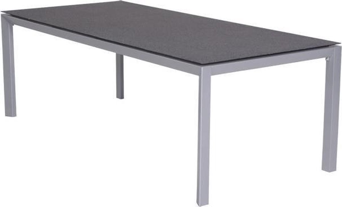 Garden Impressions - Salsa - tafel - 220x100 cm - carbon grey/grijs spraystone