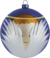 Alessi Le Palle Presepe Angioletto Kerstbal - glas/blauw