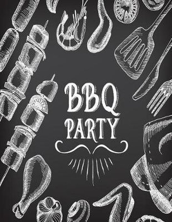 8 X 11 Cookbook, Recipes & Meal Guides- BBQ Party - cover