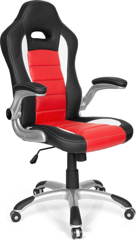 hjh office Racer Sport - Chaise de bureau - Chaise de jeu - Rouge / noir |  bol.com