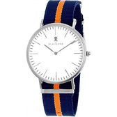 Black Oak Velutino blue orange 40 mm horloge