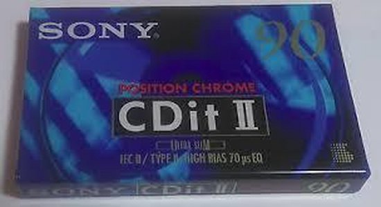 2 X Cassette Audio FUJI DR II 90 SONY CDit II 60 Tape Blank
