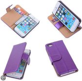 PU Leder Lila Cover iPhone 5c Book/Wallet Case/Cover