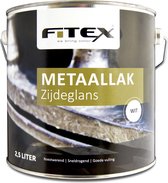 Fitex-Metaallak-Zijdeglans-Ral 7021 Zwartgrijs 2,5 liter