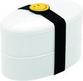 Zak!Designs Smiley Lunchbox - Incl. Bestekset - Wit