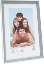 Deknudt Frames fotolijst S46CH7 - grijs met wit randje - foto 18x24 cm
