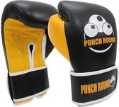 Punch Round™ ELITE PRO Bokshandschoenen Zwart Geel 12 OZ Punch Round Bokshandschoenen