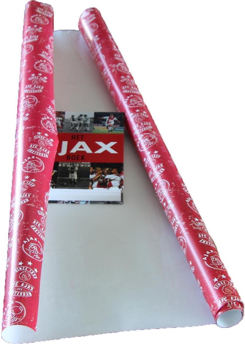 Ajax Kaftpapier Since 1900 Rood/wit 70x100 Cm | bol.com