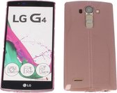 LG G4 Ultra Thin Matte Soft Back Skin case Transparant Roze Pink