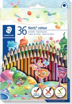 Crayon de couleur triangulaire de couleur Noris - Lot de 36 pièces