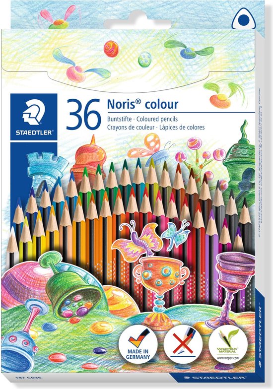 36 crayons de couleur en bois recyclé Staedtler