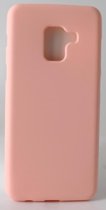 Telefoon Hoesje zachte achterkant - Back Cover voor Samsung Galaxy A8 2018 A530 - Licht Roze