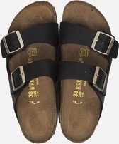 Birkenstock Arizona Slippers Zwart Gouden Gesp - Maat 35