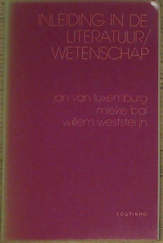 INLEIDING LITERATUURWETENSCHAP - Jan van Luxemburg | Nextbestfoodprocessors.com
