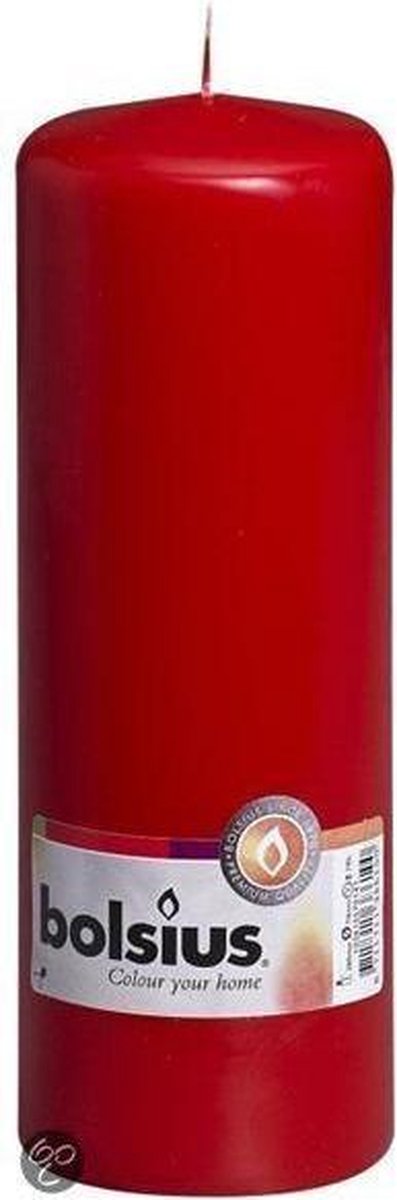 Bolsius - Essentials - gladde stompkaars - lichtroze - 15cm - 6 stuks